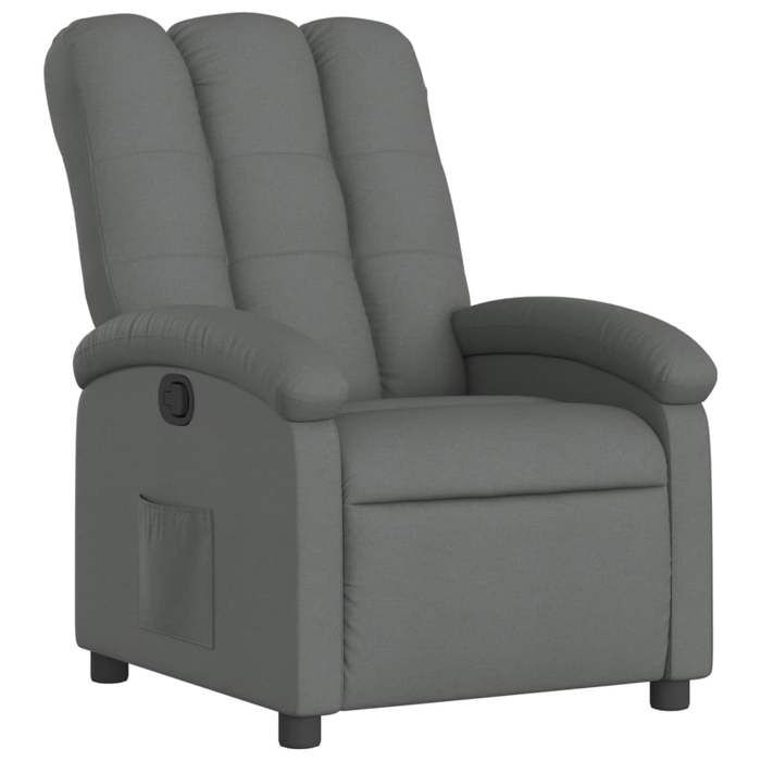 VidaXL Recliner, Relaxation Chair with Backrest, Seat with Footrest, Living Room TV Armchair, Modern, Grey 371728