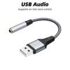 HdoorLink USB To 3.5mm Jack Audio Adapter For Desktop Computers And Notebooks External Sound Card Micphone Audio Adapter