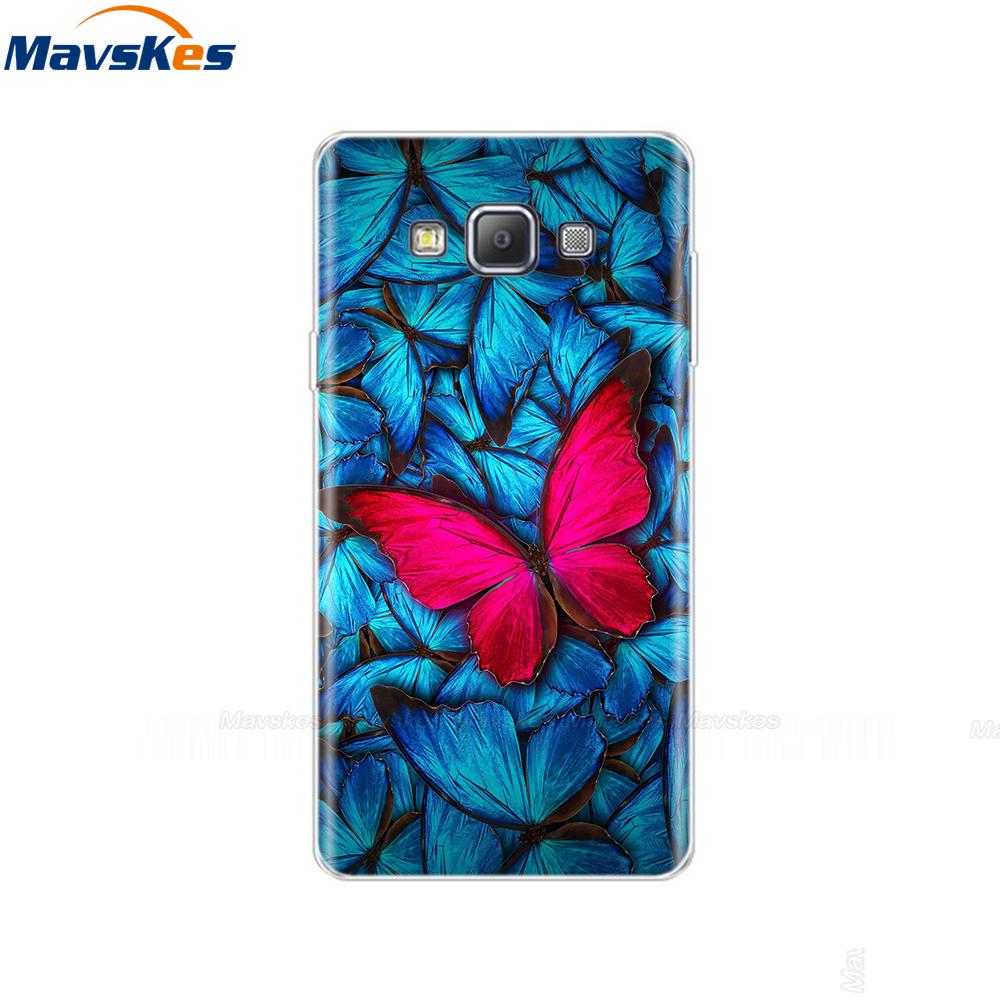 Silicon Phone Case For Samsung Galaxy A3 2015 Flower Cat A300 Soft TPU Back Cover For Samsung A3 2015 A300H A3000 SM-A300F pop