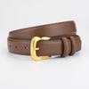 Womens Leather Waist Belt For Jeans Casual Fashion With Metal Buckle For Office And Daily Use