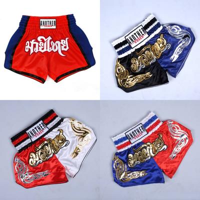 Muay Thai Shorts Professionelle Sanda Boxanzüge Wettkampftraining für Erwachsene MMA Kampfshorts Mädchen Jungen Althetic Shorts