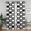 Checkerboard Tulle for Bedroom Partition Window Curtain for Room 2 Panel Curtains Child Room Home Interior Curtains Shades