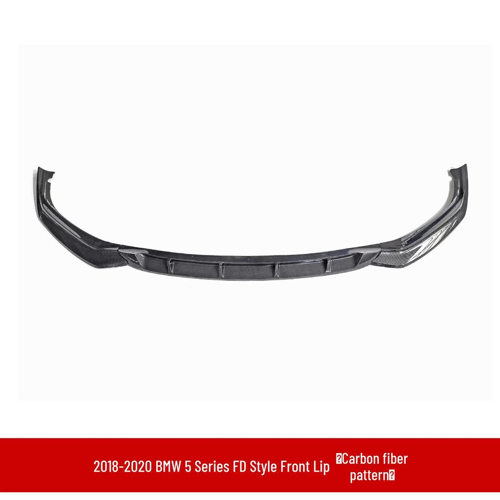 Front Lip & Rear Spoiler Body Kit for 18-20 BMW 5 Series G30/G38 FD Style
