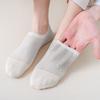 Men's No Show Sock Invisible Low Cut Boat Socks Casual Non-Slip Cotton Socks Breathable Thin Ice Silk Socks