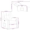 VidaXL Fauteuil Inclinable Électrique, Chaise de Relaxation avec Dossier, Siège avec Accoudoirs, Fauteuil TV de Salon, 3205251