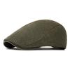 Washed Forward Hat Men's Spring and Autumn Solid Color Light Board Beret British Retro Cap Newsboy Hat
