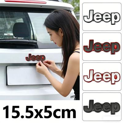 Auto Rear Trunk Badge Body Sticker Fender Side Decal for Wrangler Grand Cherokee Compass Renegade Patriot Rubicon Liberty