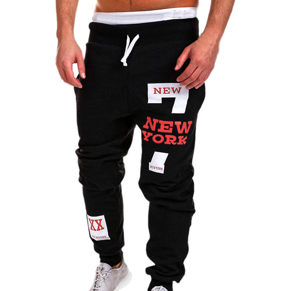 HS 4 Colors Mens Fashion Trousers Men Pants Casual Pants Sweatpants