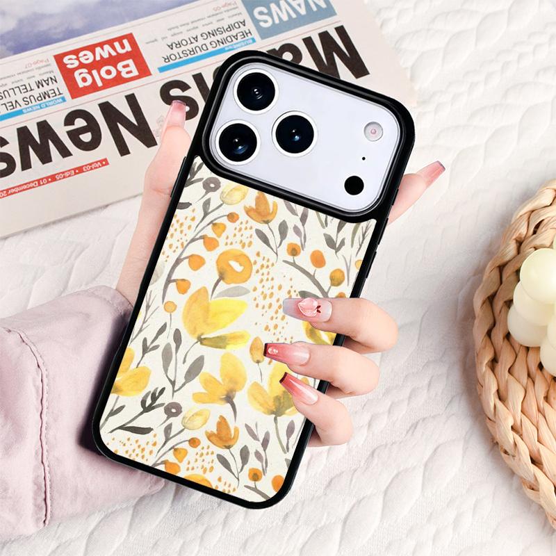 Watercolor flower Phone Case For IPhone 17 16e 15 14 13 12 11 Pro Max Air Mini Soft Protective Cover