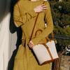 DakS Ivory Cowhide ContraSt CanvaS Tote Bag S Dcba6e194iv