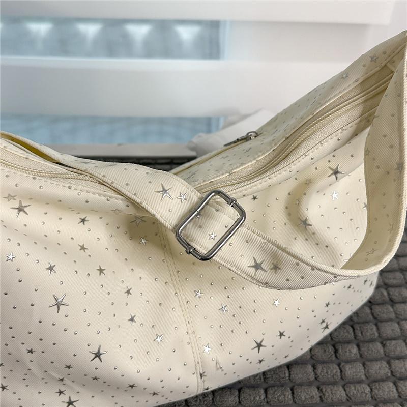 Women's Large Capacity Wave Dot Crossbody Bag Commuter Shoulder Bag