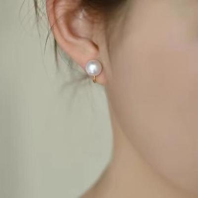 Xiaohongshu Retro Pearl Ear Clips - Trendy, Non-Piercing Earrings with High-End Style