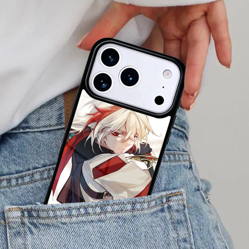 Kaedehara Kazuha Genshin Impact Phone Case for iPhone 16e 15 14 13 12 17 Pro Max Plus Air 17pro Cover Coque