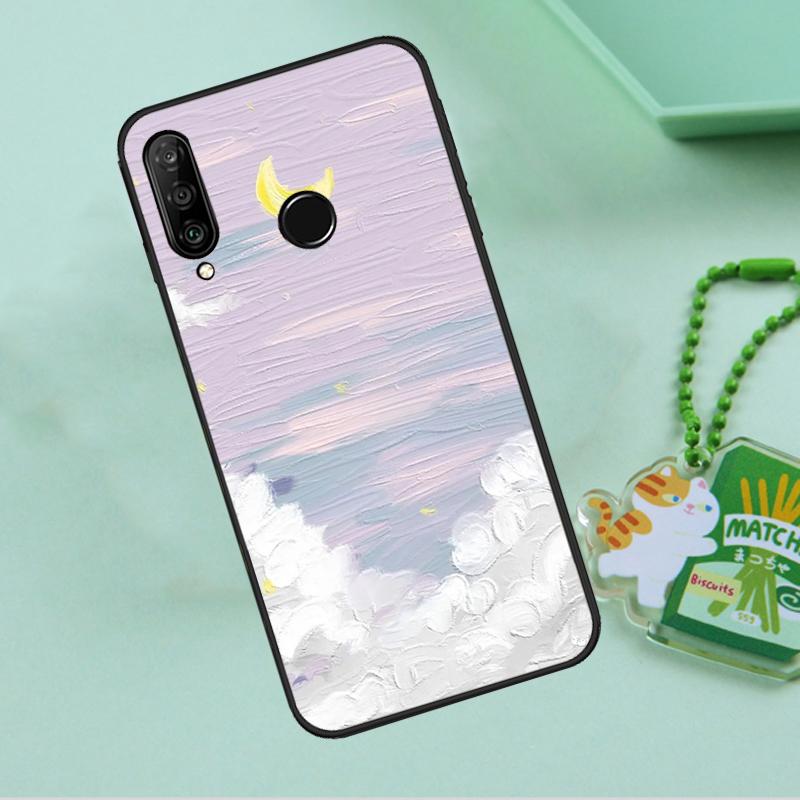Korean Sunset Scenery For Huawei Nova 8i 11i 12i 12s 9 10 SE Y90 Y60 Y70 Y72 Y61 Y91 P20 P30 P40 Lite P60 Pro Case
