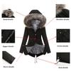 Cappotto Parker con Collo Cappuccio Cotone Cappotto con Cerniera Lunghezza Media Inverno Caldo e Soffice Cappotto con Giacca di Cotone