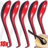 1/5/10pcs Drop-resistant Soup Spoon Bicolor Rice Spoons Japanese Style Long Handle Spoon  Bar