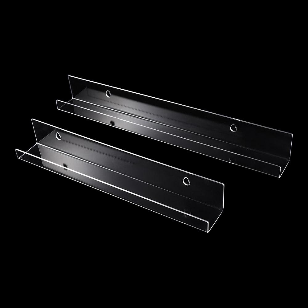 Clear Album Record Holder Display Acrylic Magazine Rack Floating Shelves for Books  Living Room