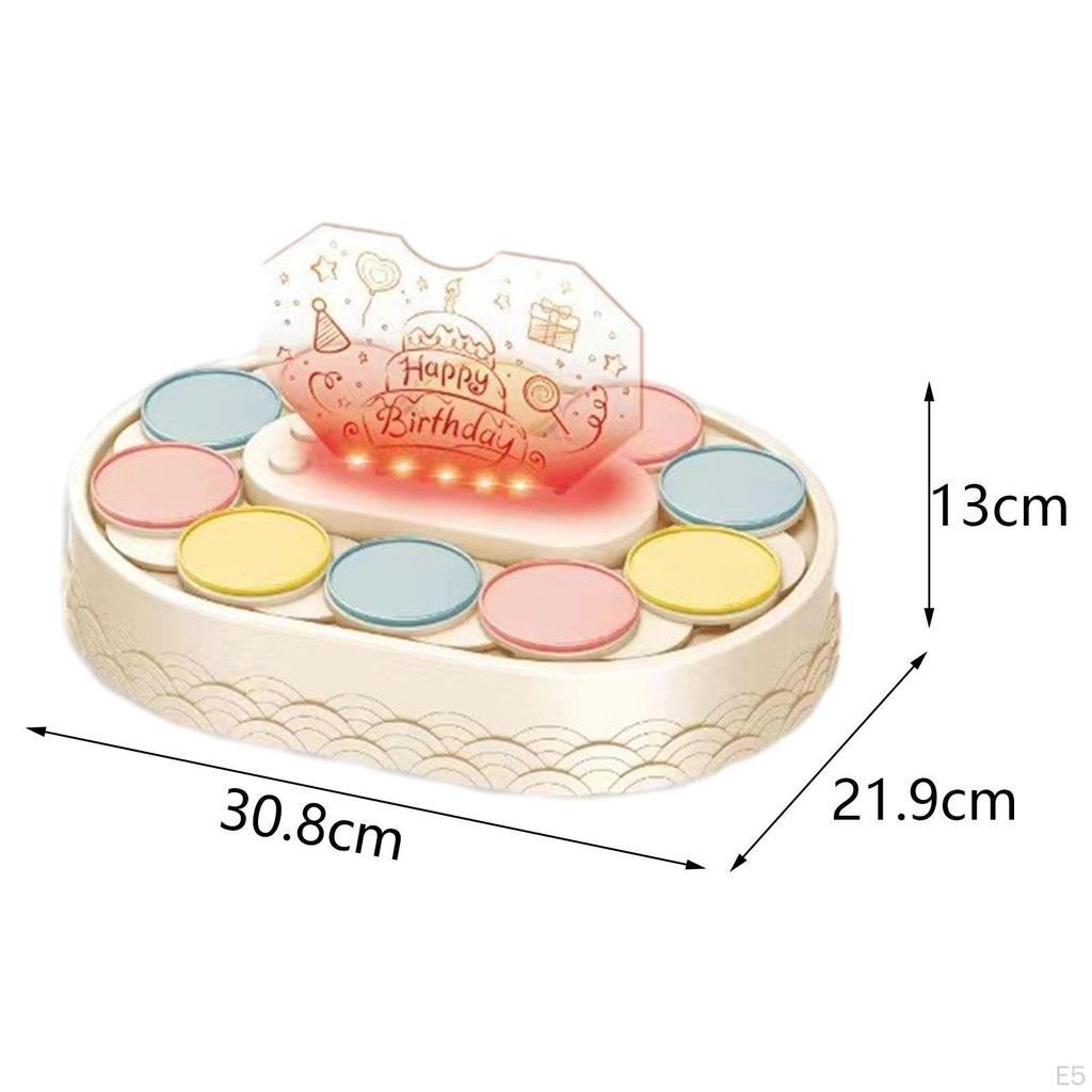 Degree Automatic Rotating Plates Carousel Cupcake Holder and Lights Music Cookie for