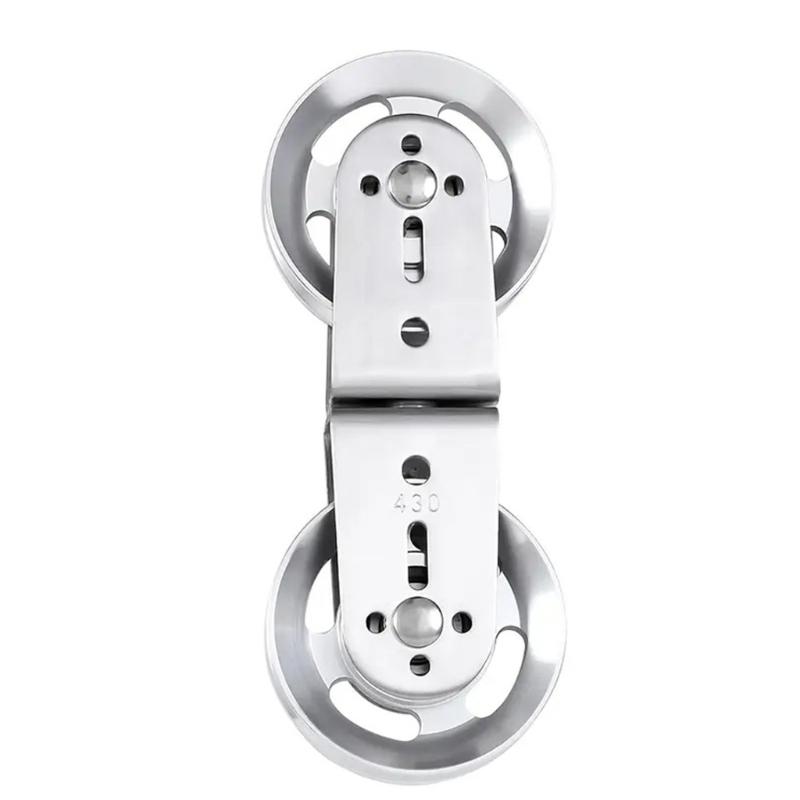 Directional Two-Roller Cable Pulley with Aluminum Body and Bearing Guide for Lat Pulldown, Triceps Pressdown, and Rowing Workouts Gear