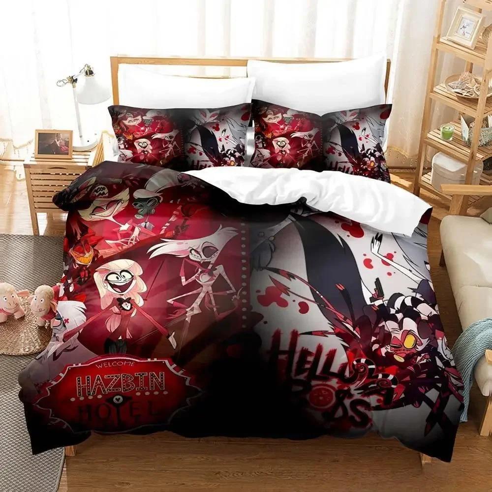 Loona Boss Bedding Set Single Twin Full Queen King Size Bed Set Adult Kid Bedroom Duvet Cover Sets 3D Anime Parure De Lit Bed