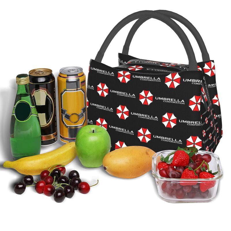 Umbrella Corporation Thermal Lunch Bag Portable Insulated Cooler Bento Bag for Picnic Work Travel Reusable Packed Lunch Box