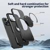 Wireless Charging Strong Magnetic 360° Rotating Ring Stand PU Leather Phone Case For iPhone 17 16 15 14 13 12 Pro tective Case