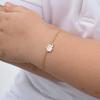 Children'S Fun Cute Wind Stainless Steel Epoxy Cartoon Bracelet 18K Gold Plated Jewelry Br-2593