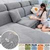 New Waterproof Jacquard Sofa Cover Solid Elastic Sofa Cushion Seat Cover Living Room L-Shaped Corner Couch Cover Pets Kids Home