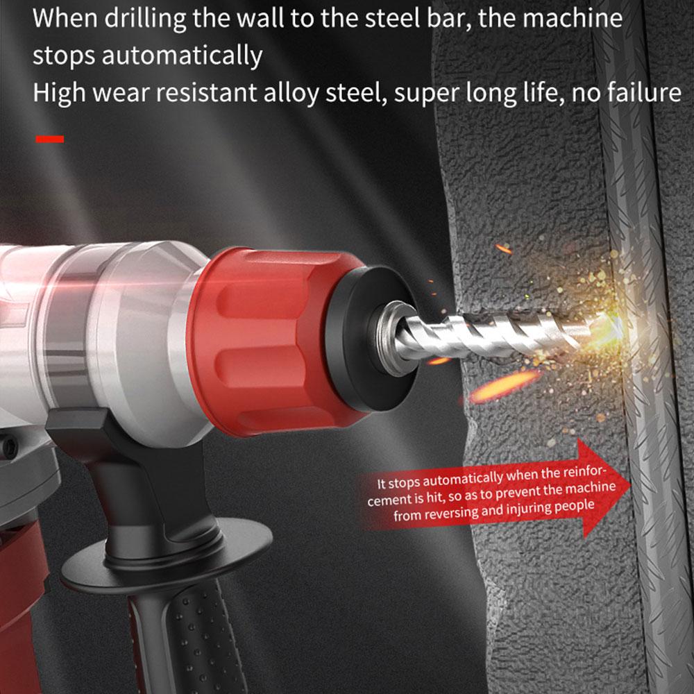 NAWIN Rotary Hammer High Power Heavy Impact Electric Hammer Concrete Breaker 21V Brushless Electric Hammer Power Tool