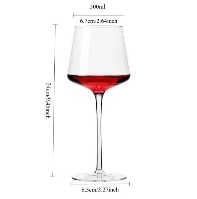

Luxury Crystal Glass Creative Goblet Large Grape Belly Red Wine Glass Set with Decanter for Home Burgundy Decor