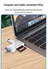 Six-in-One Type-C Multifunctional Card Reader: TF/SD USB Adapter for Computer & Phone