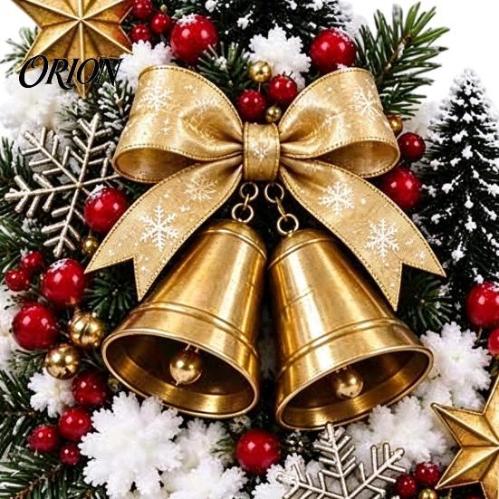 Holiday Entryway Stair Garland Santa Sleigh Railing Decor, Warm LED Lighted Snowy Banister Decoration, Pre-Lit Christmas White Lighting with