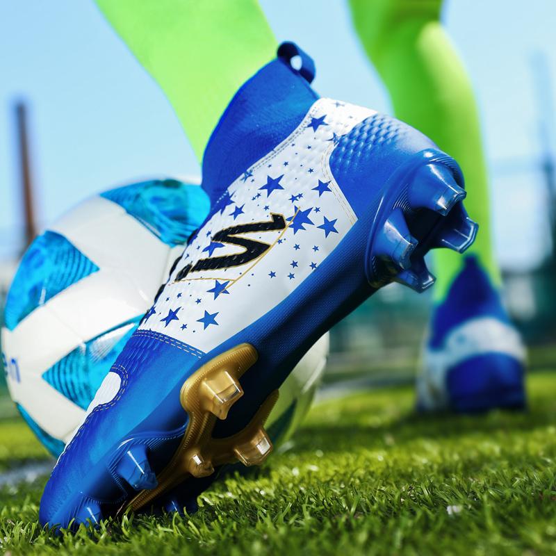31-48 Large High-quality Shock Absorption Anti-skid and Wear-resistant High Gang Spike Sports Football Shoes