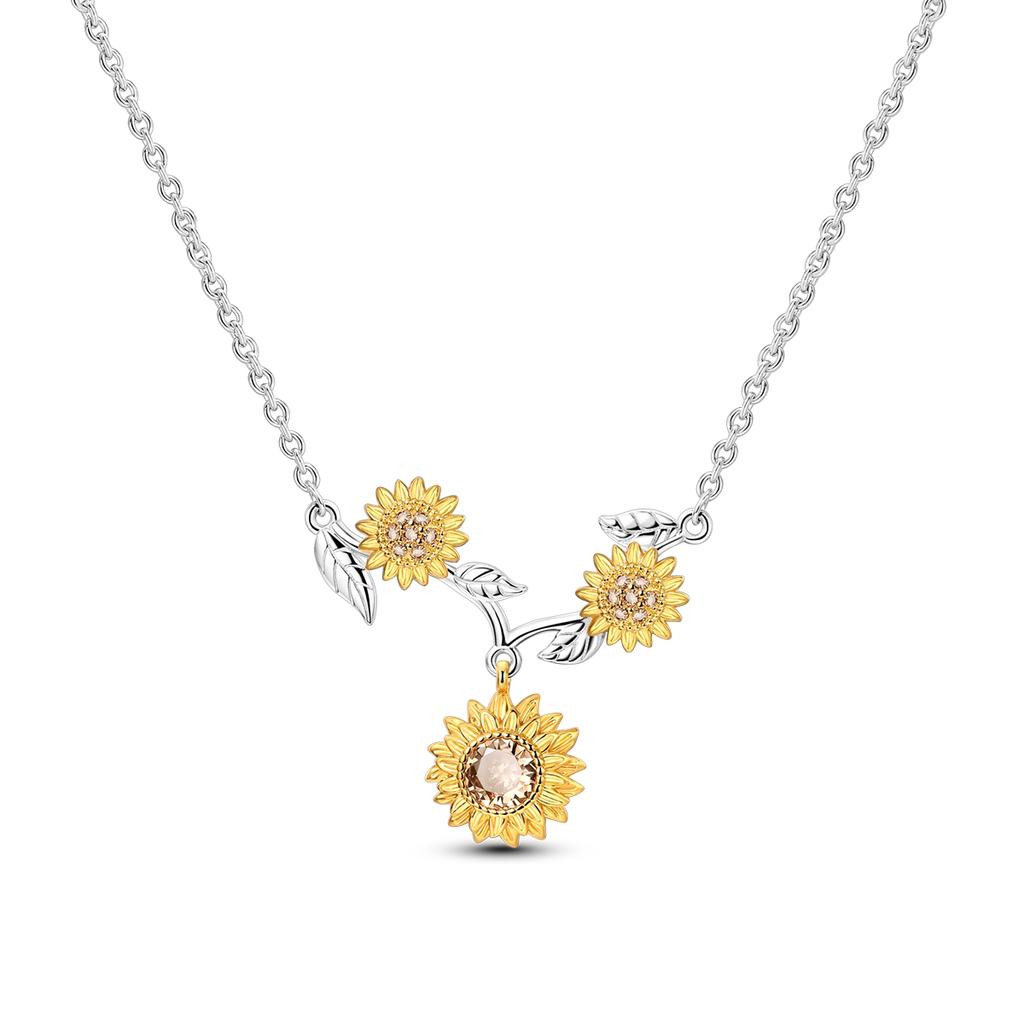 Necklace For Woman Wedding Fine Jewely 925 Silver Simple Basic Classic Butterfly Iris Heart Bear Cross Chain Necklace