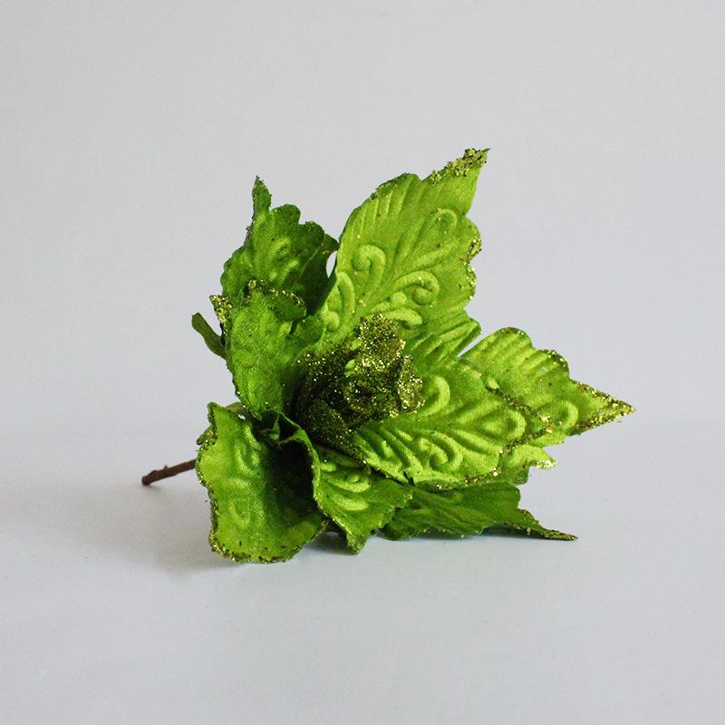 6 pcs New arrival Christmas poinsettia flowers for Christmas decor, home decor artificial flowers, christmas tree decor covers flower