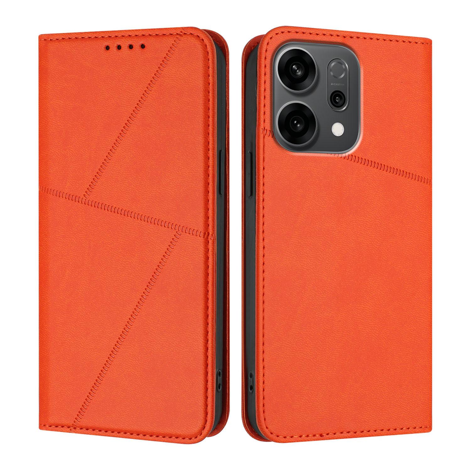 

Для Oppo Reno14 5G (Китай)/Oppo Reno14 5G (Глобальний) Чохол-гаманець Магнітна застібка Шкіряний відкидний чохол для телефону з підставкою H