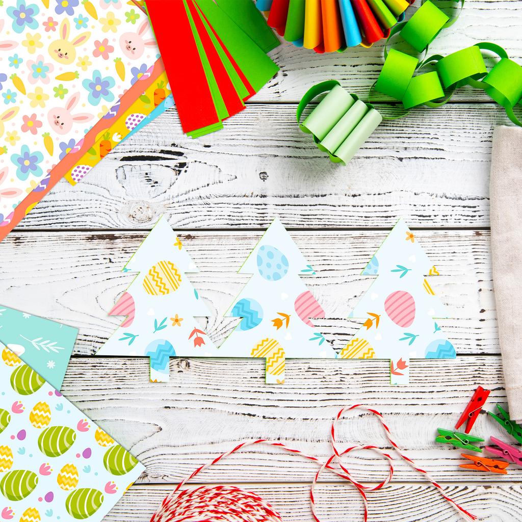 12 Pieces of Color Rebirth Easter Material Paper DIY Material Paper Non-sticky Ins Hand Account Base Background Paper