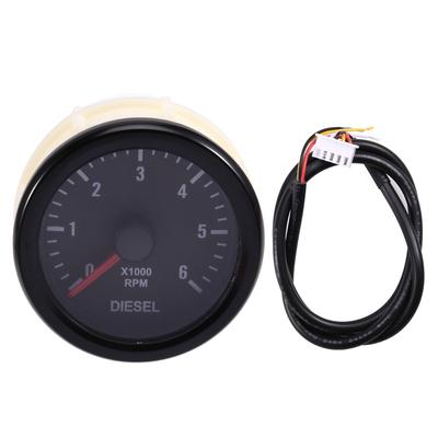 A16P-On-Dash 52Mm Diesel Engine Tachometer - Measures 0-6000 RPM For Accurate Engine Monitoring