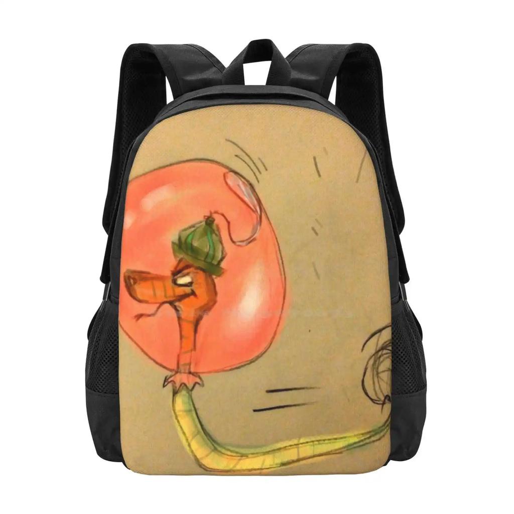 Sir Hiss Hot Sale Backpack Fashion Bags Sweet Cute Snake Childhood Nostalgia Fly Balloon Give To The Poor Little John