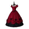 Victoria Gothic Lolita Ball Dress, Satin Princess Dress with Bow, Women's Retro Court Costume, Halloween and Role Playing Parties