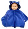 Angel Baby Fleece Cape, Anti-Static, Made in Japan, Newborn, Cold Protection, 50-80cm, T4912 (Navy)