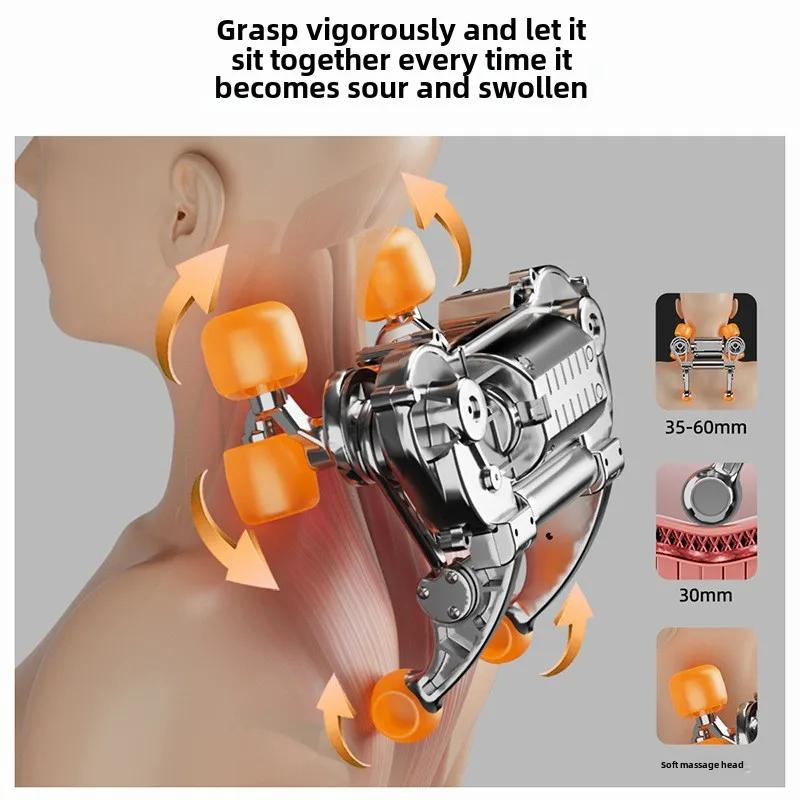 Dual purpose multifunctional neck and lumbar massage device with automatic hot compress, kneading, and full body massage pad