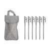 Stainless Steels Outdoor Tent Stake Heavy Duty Tent Peg Ground Stake with Bag for Canopies, Campings, Hikings, Beach