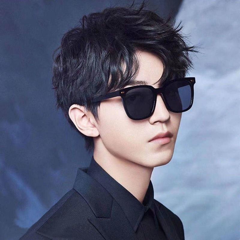 Korean Fashion Round Sunglasses Women Men Retro Style Rice Nails Women Big Frame Wild Shade Eyewear