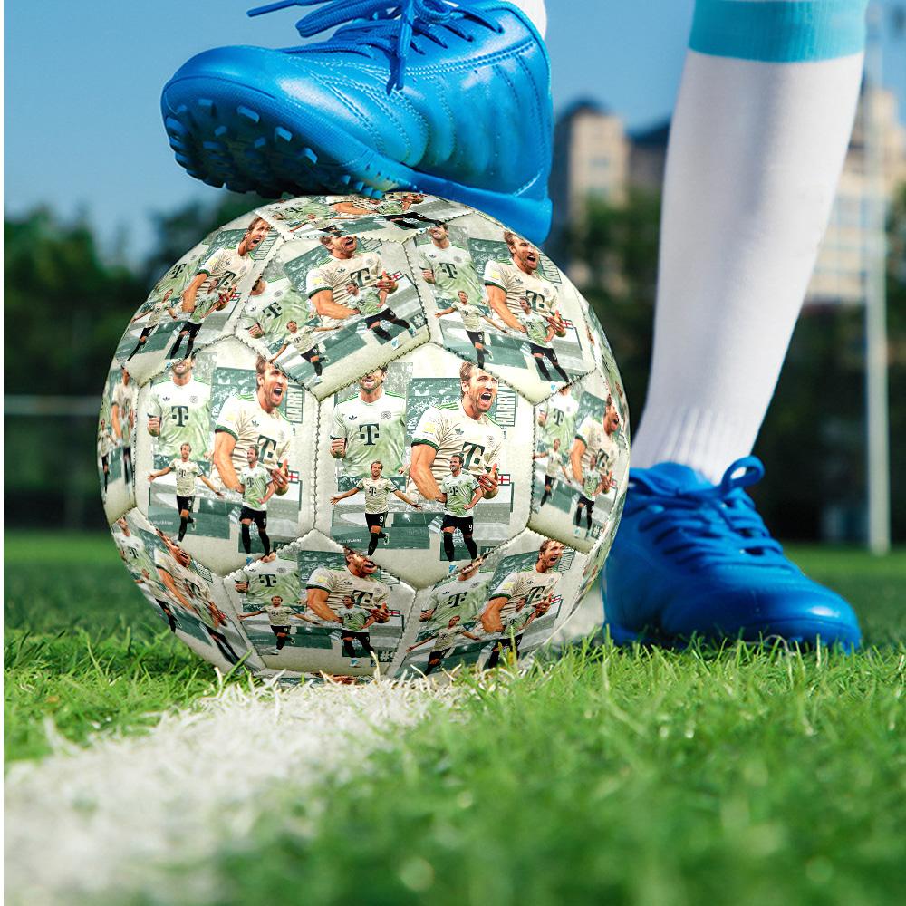 Harry Kane Theme Soccer Ball Size 5 Soccer Ball Soft Touch Professional Training Football for Outdoor Sports