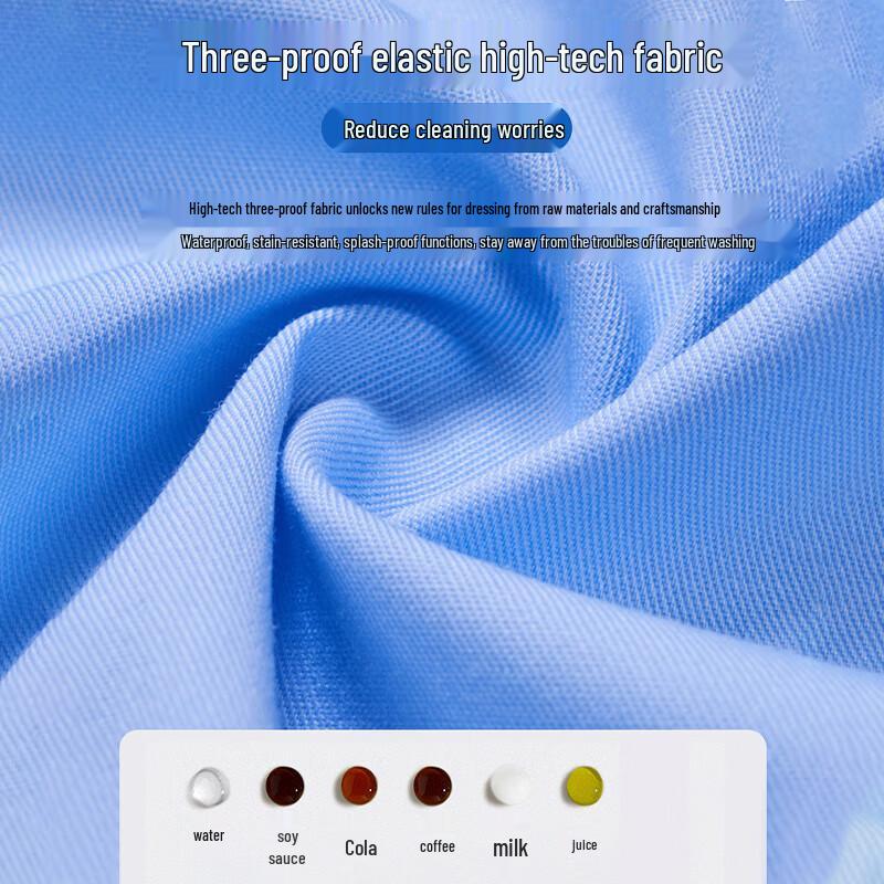 Kaseyee Tech-Proof Krátký rukáv Strečová nemačkavá Business košile