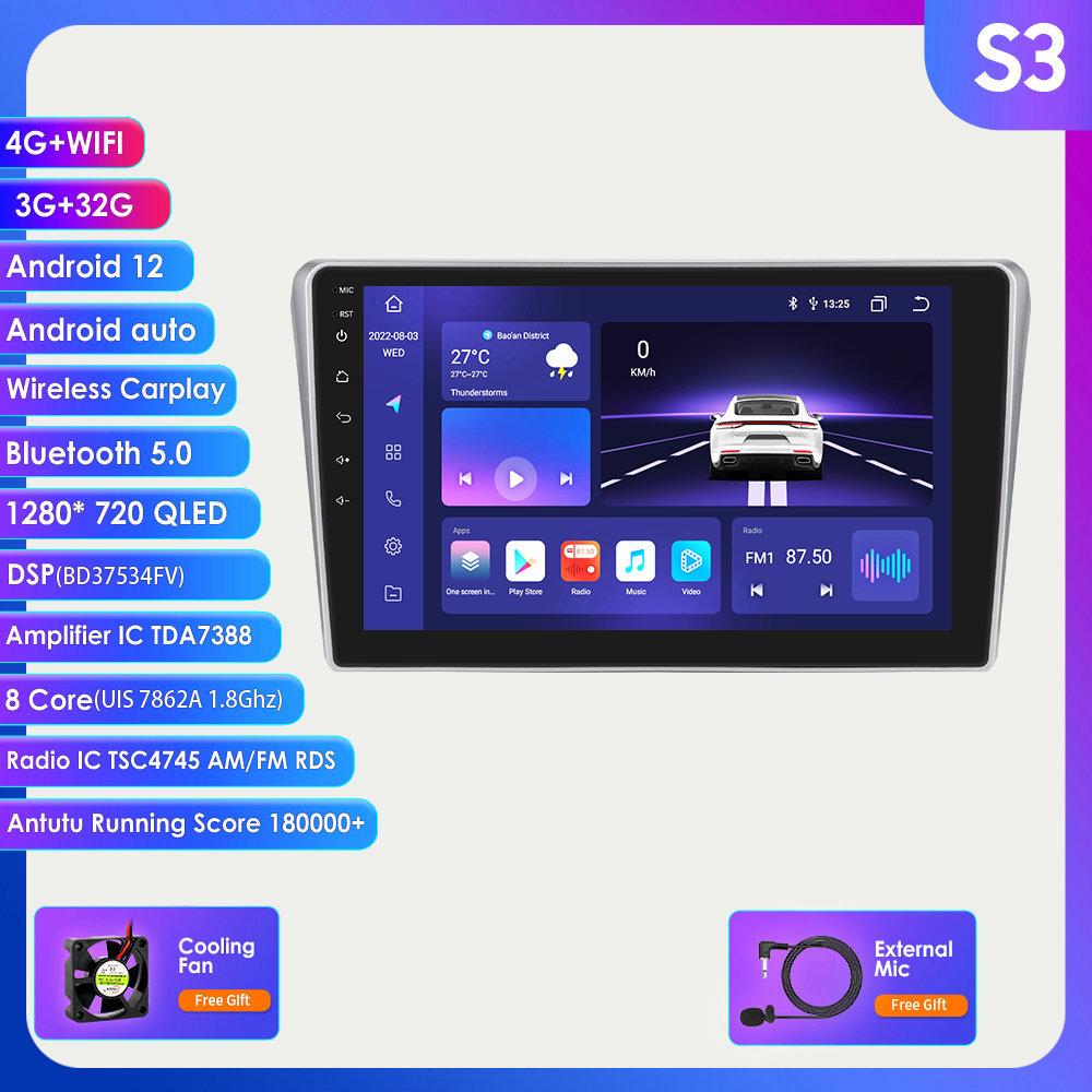 Hizpo 2din Android Autoradio for Toyota Avensis T25 2002-2008 Car Radio Multimedia Video Player GPS Navi Head Unit Carplay Auto 4G SWC RDS  FM DVR Cam