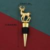 1pc Fawn Red Wine Bottle Stopper, Creative Art Bottle Stopper, Holiday Party Favors