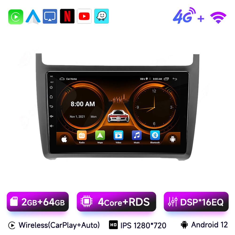 JIUYIN 9 Inch Android 13 Car Radio  For Volkswagen VW POLO 5 Sedan 2008 - 2025  Carplay Multimidia Video Player  Head Unit
