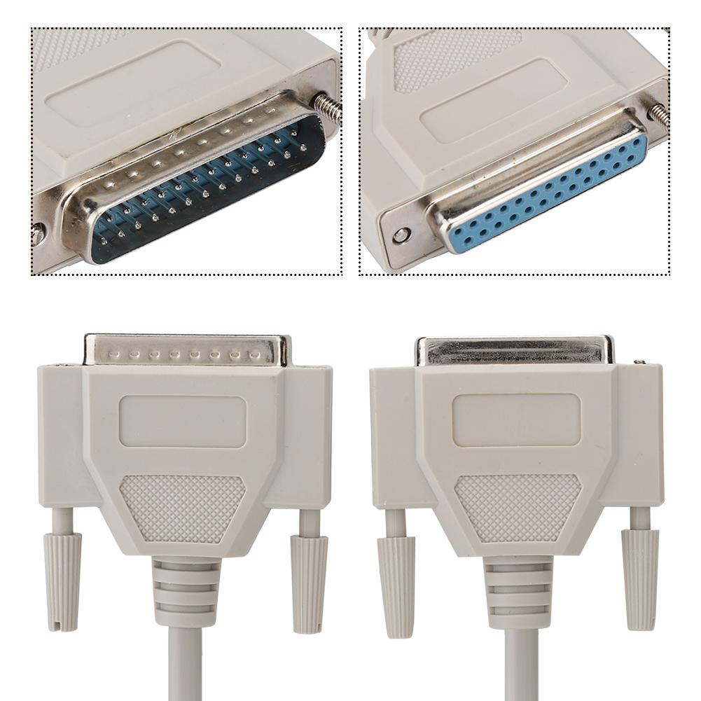 DB25 Serial Cable 25 Pin Extension Cable Printer Copier Data Line Male To Female